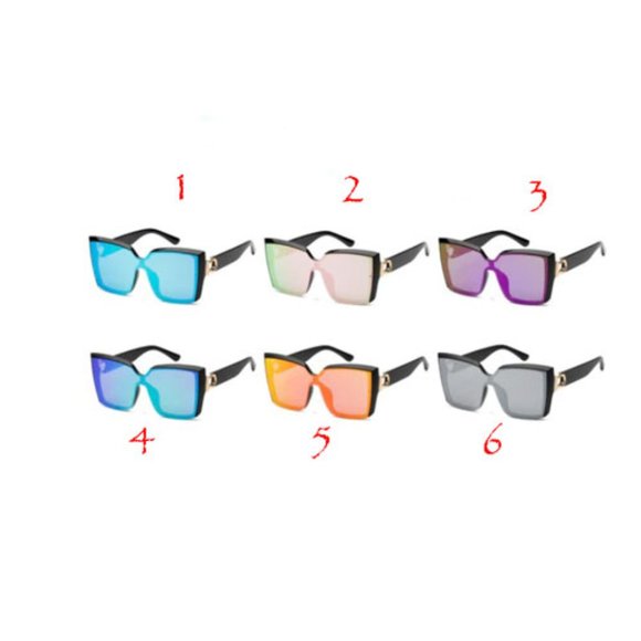 Accessories - P30443RV Classic Square Mirror Coating Shades Sunglasses